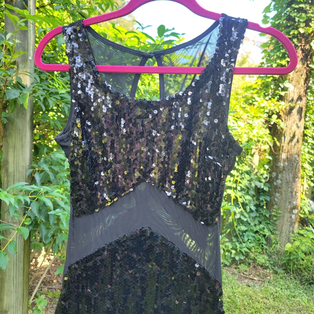 Sequin and Mesh Bodycon dress